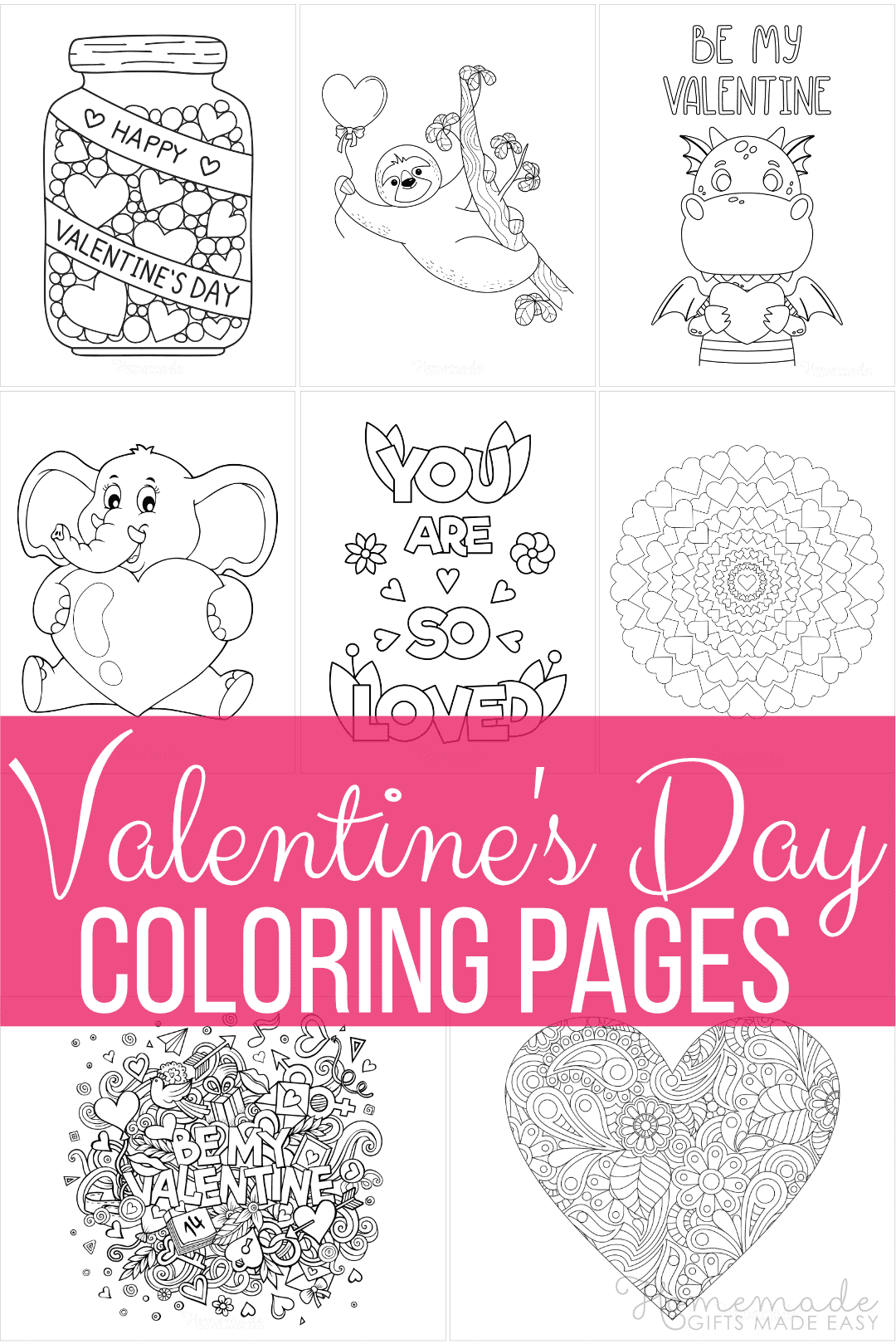 Valentines Day Coloring Pages Printable Valentines Coloring Pages