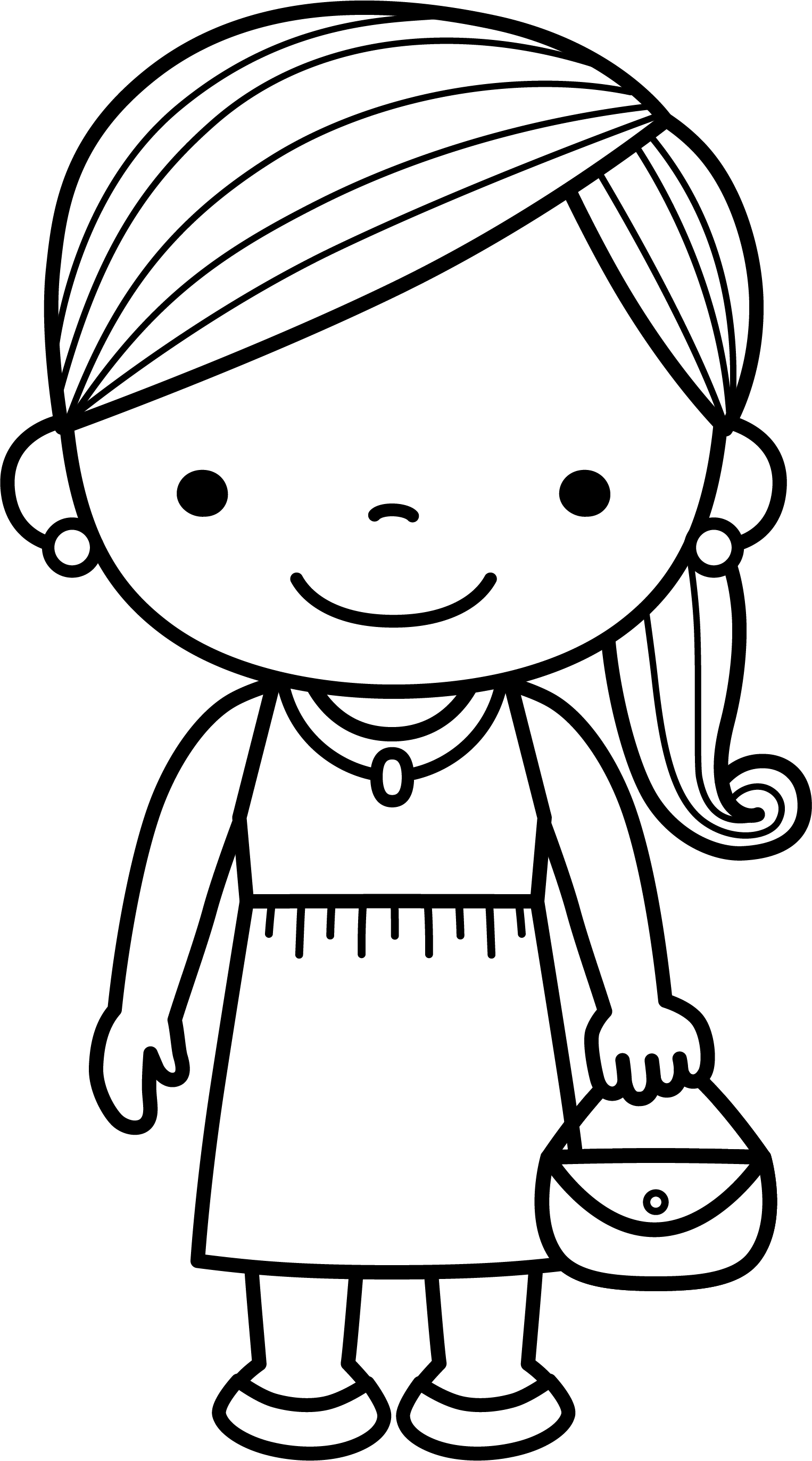Coloring Pages For Girls, Coloring Book Pages, Coloring Sheets, Easy